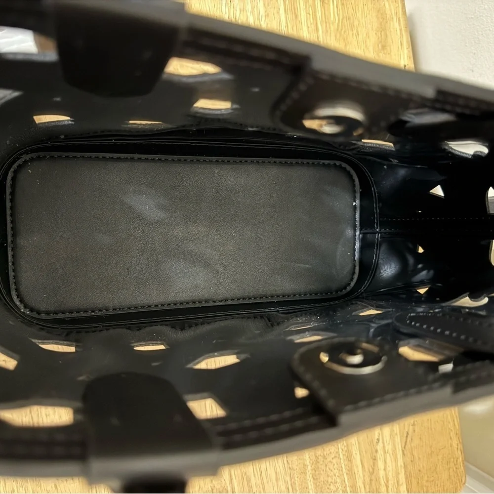 Michael Kors Black Cut Out Tote Bag